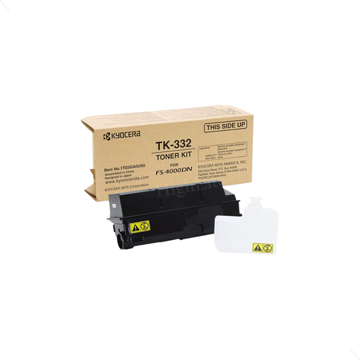 Kyocera 1T02F90US0 (TK-322) Black Toner Cartridge.