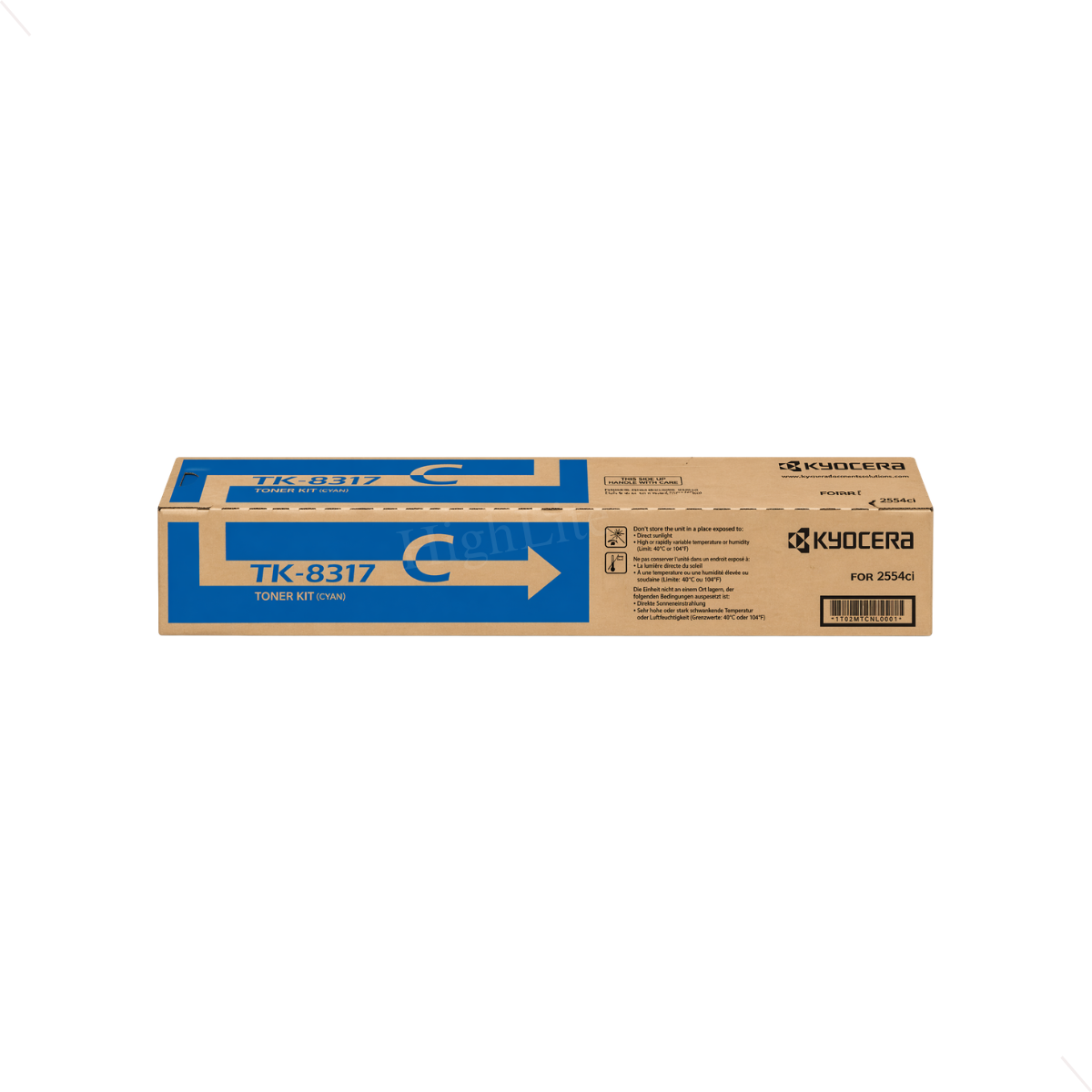 Kyocera 1T02MVCUS0 (TK-8317C) TASKalfa Cyan Toner Cartridge.