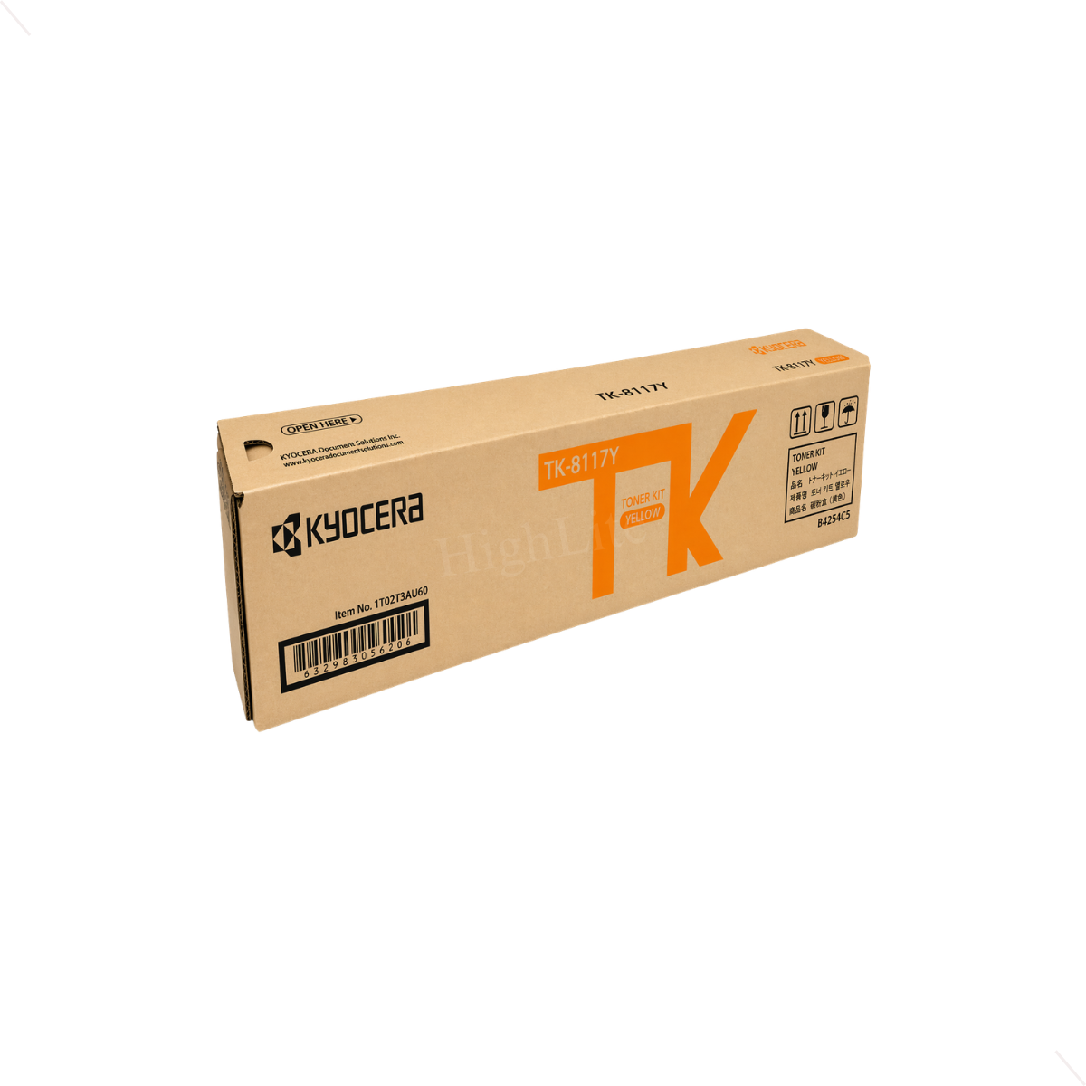 Kyocera 1T02P3AUS0 (TK-8117Y) ECOSYS Yellow Toner Cartridge.