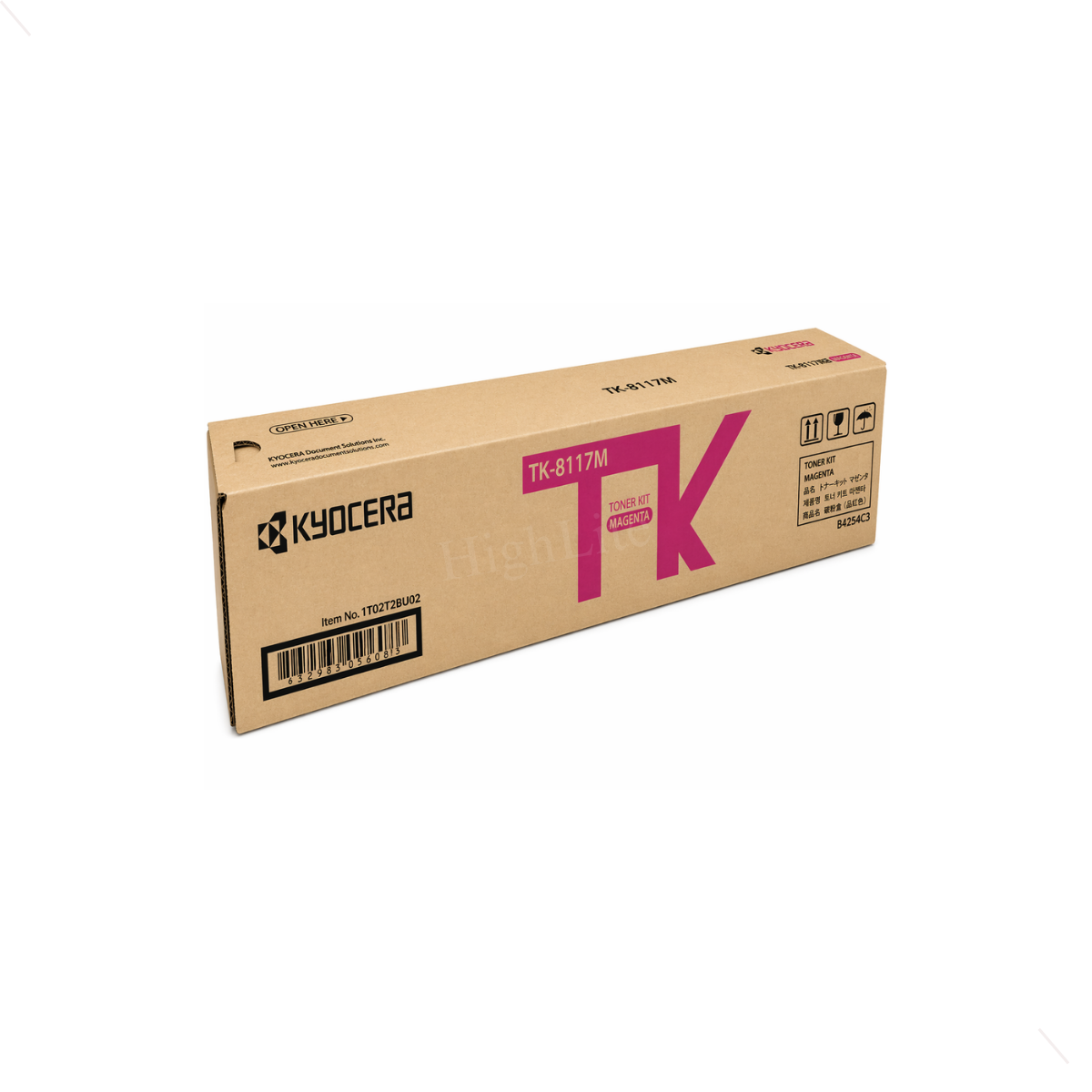 Kyocera 1T02P3BUS0 (TK-8117M) ECOSYS Magenta Toner Cartridge.