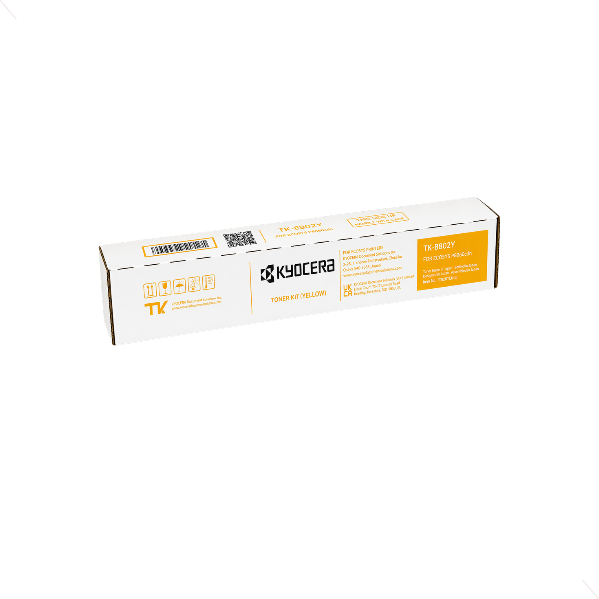 Kyocera 1T02YMAUS0 (TK-8547Y) TASKalfa Yellow Toner Cartridge.