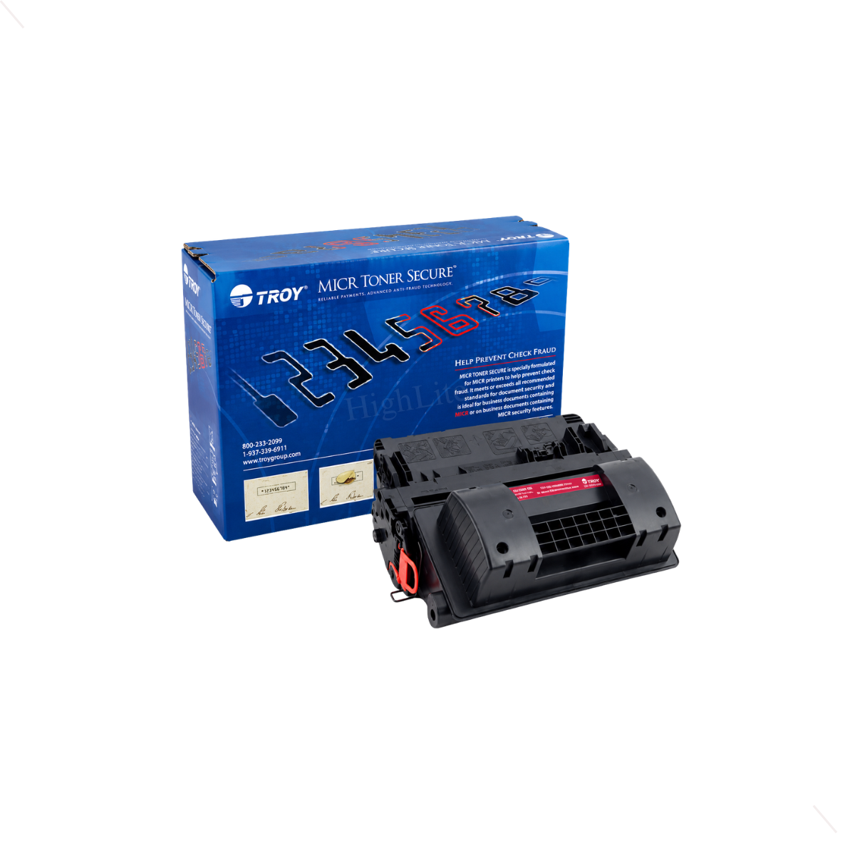 TROY 02-82021-001 M605 M606 High Yield MICR Toner Secure Cartridge.