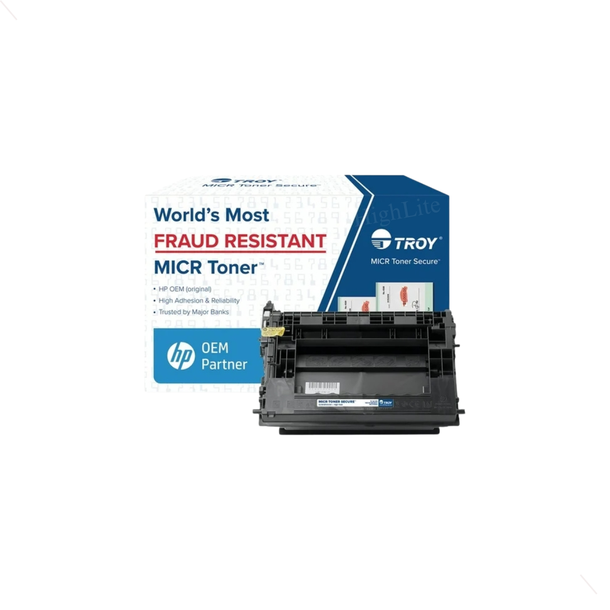 TROY 2-W147X-E1T-17 M611 M612 MICR High Yield Toner Cartridge.
