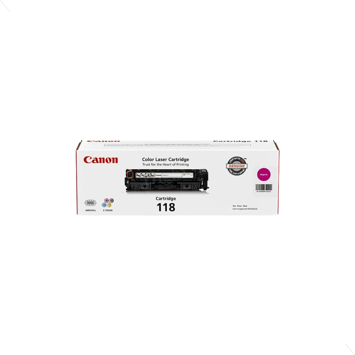 Canon 2660B001AA (CRG-118M) imageCLASS Magenta Toner Cartridge.