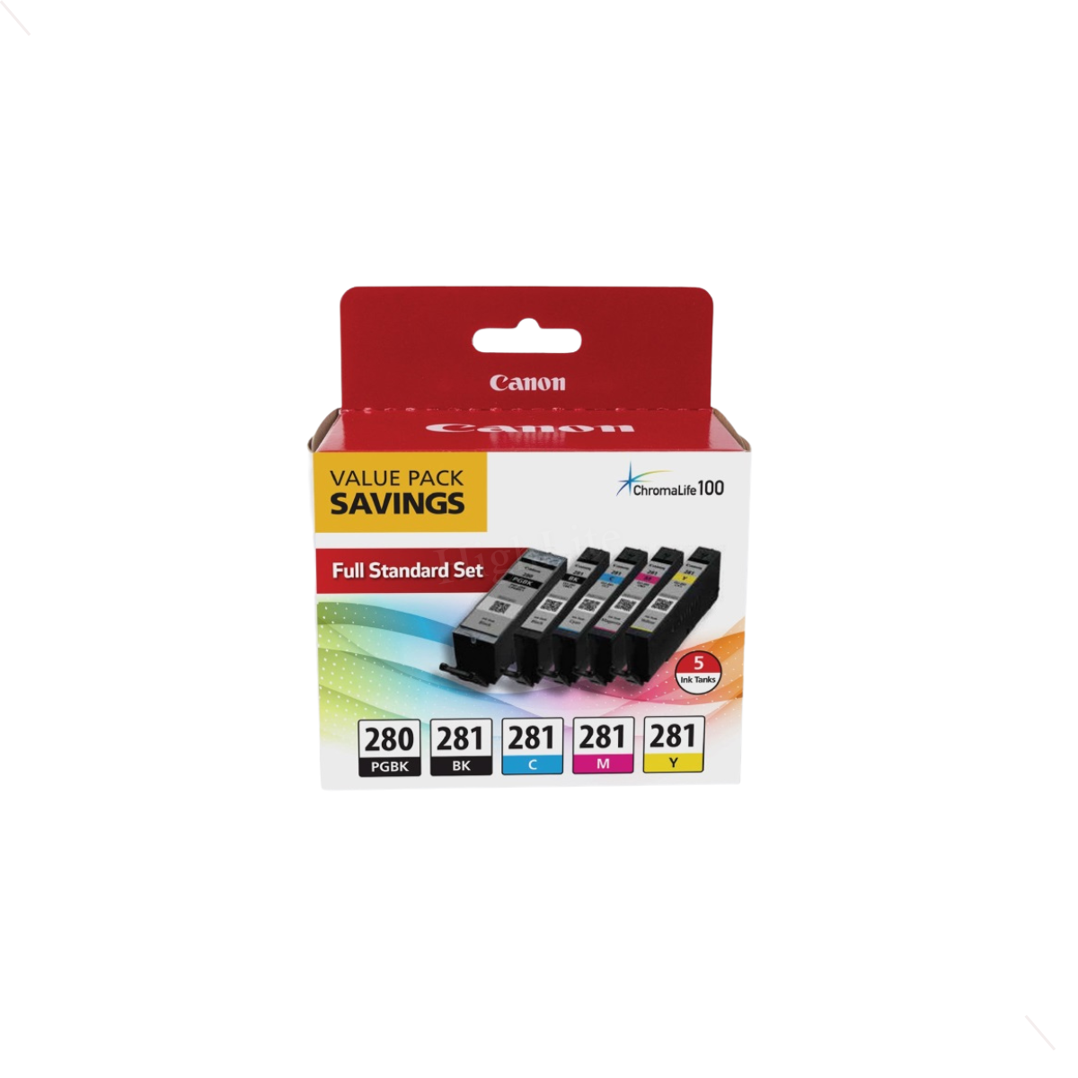 Canon 2075C006 (PGI-280/CLI-281) Pigment Dye Based Black CMY Ink Cartridge