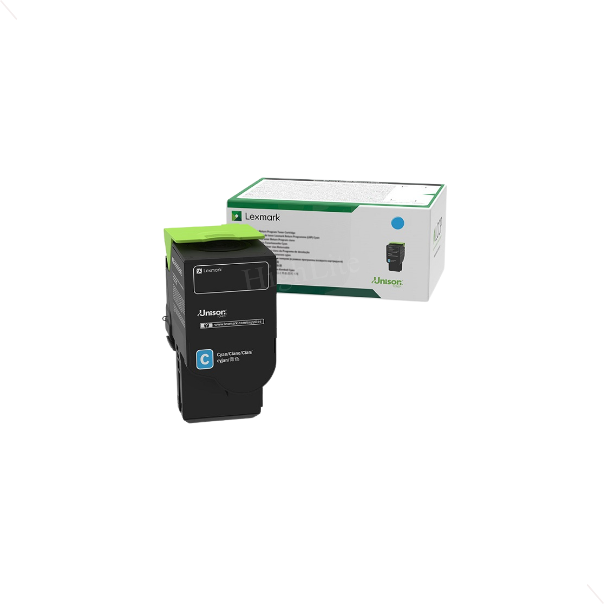 Government Lexmark 78C0XCG Cyan Extra High Yield Return Program Toner Cartridge.