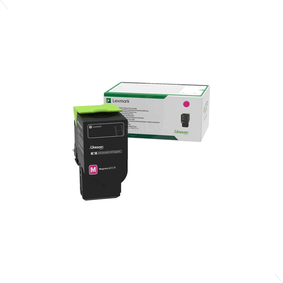Government Lexmark 78C0XMG Magenta Return Program Toner Cartridge.